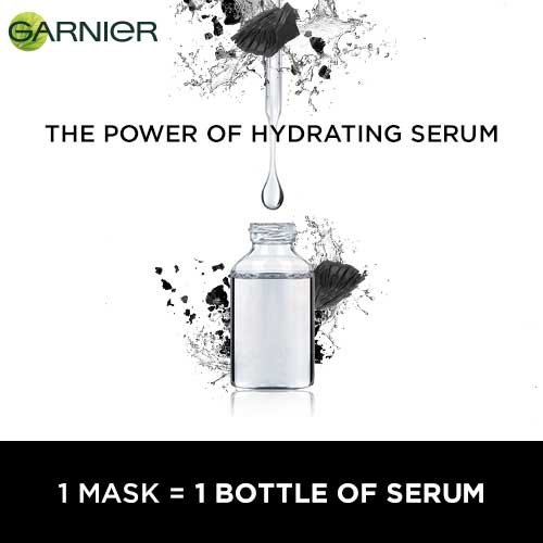 1 Garnier Sheet Mask = 1 Bottle of Serum